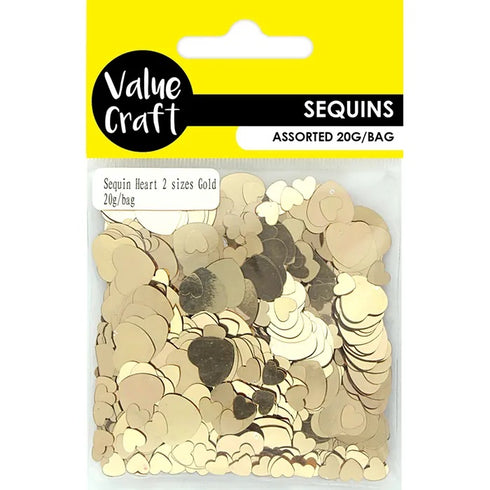 Gold Colour Heart Shape Scatters